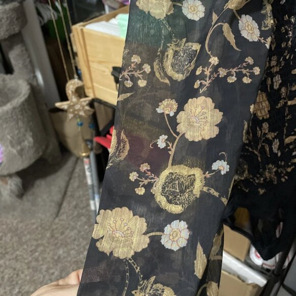 Intimately Free People Brunch Date Bodysuit, Floral, Black, Size XS - NWT - Picture 7 of 7